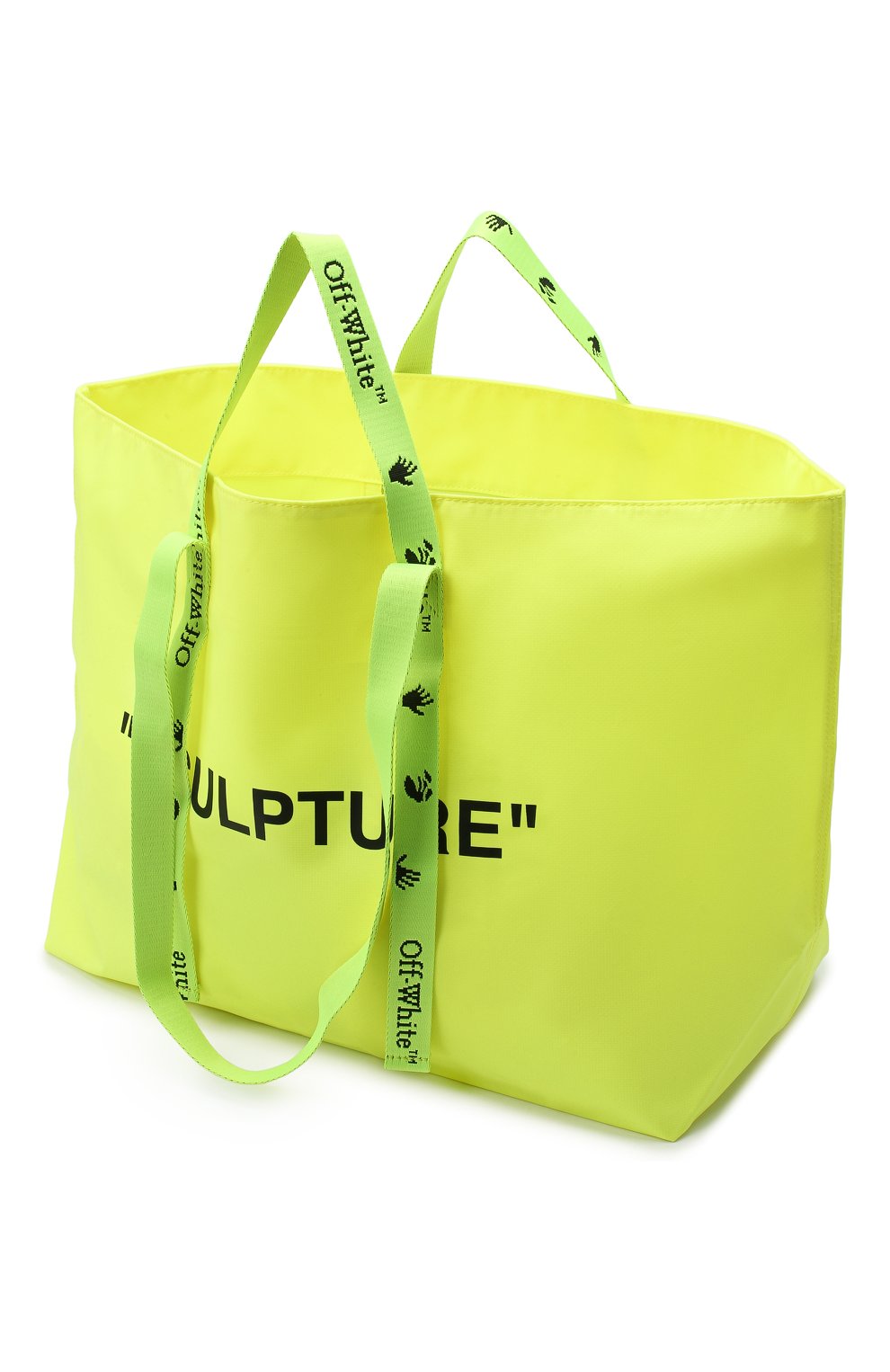 Женский сумка-тоут sculpture OFF-WHITE желтого цвета по цене 25200 руб., арт. 0WNA094E20PLA0011810 | Фото 4 Женский сумка-тоут sculpture OFF-WHITE желтого цвета, арт. 0WNA094E20PLA0011810 | Фото 4