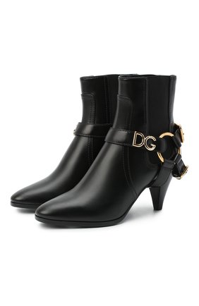 Женские кожаные ботильоны caroline DOLCE & GABBANA черного цвета по цене 124000 руб., арт. CT0686/AW448 | Фото 1 Женские кожаные ботильоны caroline DOLCE & GABBANA черного цвета, арт. CT0686/AW448 | Фото 1