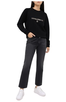 Женский хлопковый свитшот TOSKVA черного цвета по цене 14280 руб., арт. SWIT sweatshirt -SS.U001-W21-F5-900-200 | Фото 2 Женский хлопковый свитшот TOSKVA черного цвета, арт. SWIT sweatshirt -SS.U001-W21-F5-900-200 | Фото 2
