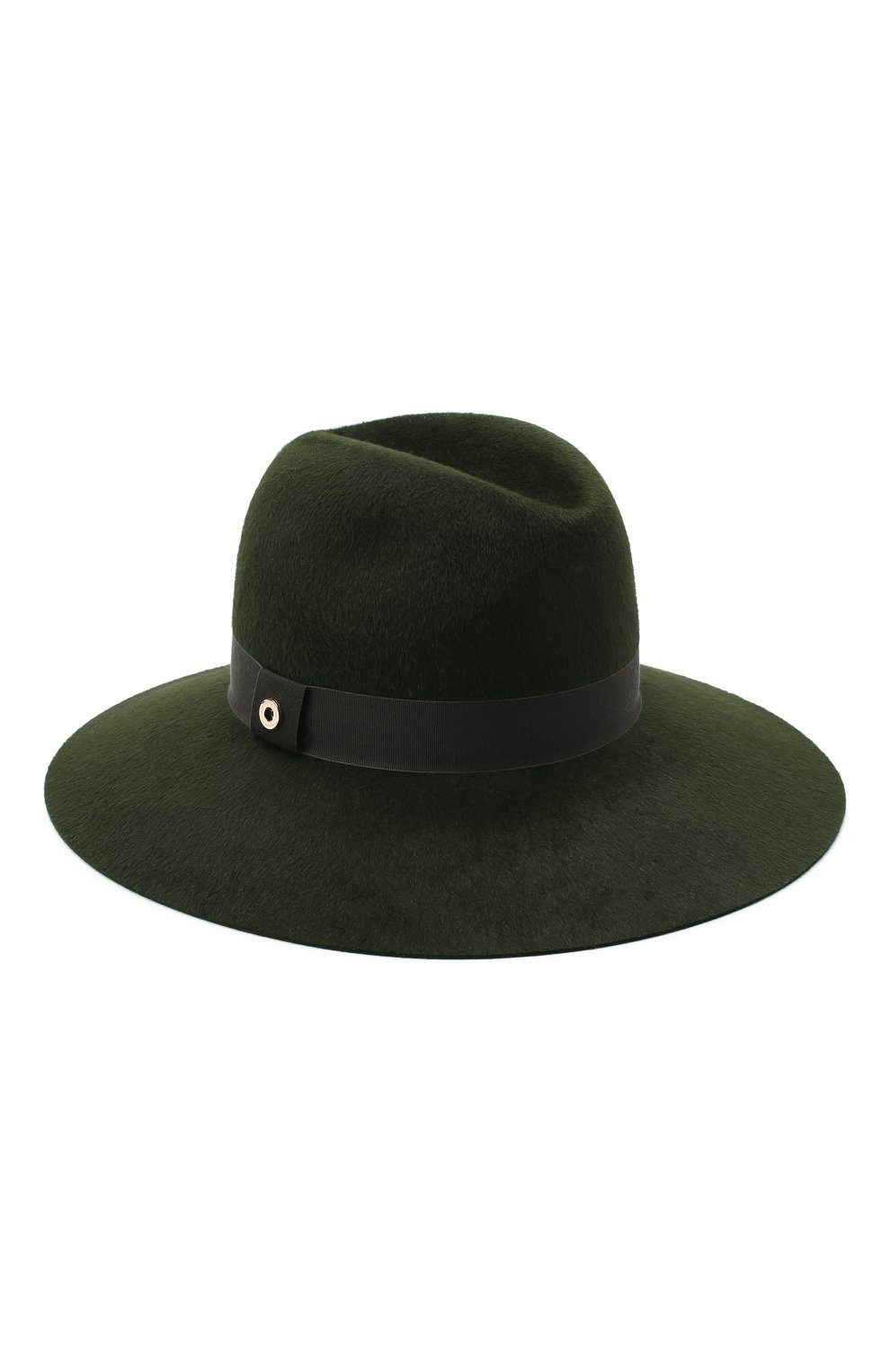 Женская фетровая шляпа LORO PIANA зеленого цвета, арт. FAL4644 | Фото 1 (Материал: Текстиль, Шерсть; Региональные ограничения белый список (Axapta Mercury): RU)