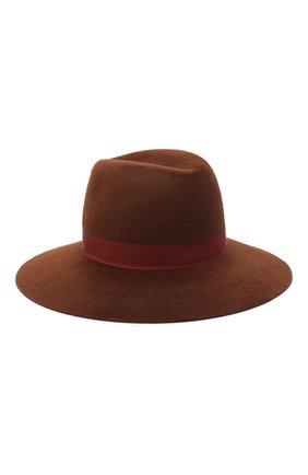 Женская фетровая шляпа LORO PIANA коричневого цвета по цене 107500 руб., арт. FAL4644 | Фото 2 Женская фетровая шляпа LORO PIANA коричневого цвета, арт. FAL4644 | Фото 2