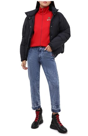 Женские кожаные ботинки active one HOGAN черного цвета по цене 42550 руб., арт. HXW3850DB900EM | Фото 2 Женские кожаные ботинки active one HOGAN черного цвета, арт. HXW3850DB900EM | Фото 2