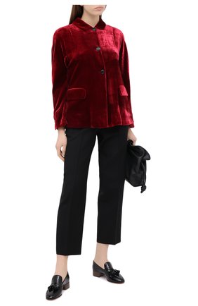 Женский жакет из вискозы GIORGIO ARMANI красного цвета по цене 199500 руб., арт. 0WHGG0H3/T01I7 | Фото 2 Женский жакет из вискозы GIORGIO ARMANI красного цвета, арт. 0WHGG0H3/T01I7 | Фото 2