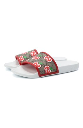 Женские шлепанцы pursuit GUCCI белого цвета по цене 25800 руб., арт. 627818/2BQ20 | Фото 1 Женские шлепанцы pursuit GUCCI белого цвета, арт. 627818/2BQ20 | Фото 1