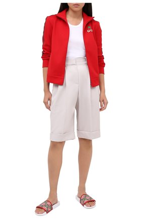 Женские шлепанцы pursuit GUCCI белого цвета по цене 25800 руб., арт. 627818/2BQ20 | Фото 2 Женские шлепанцы pursuit GUCCI белого цвета, арт. 627818/2BQ20 | Фото 2