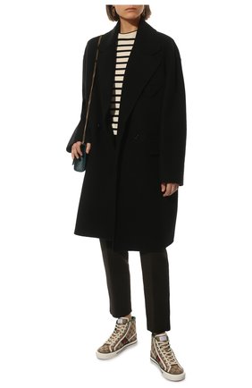 Женские текстильные кеды gucci tennis 1977 GUCCI коричневого цвета по цене 45600 руб., арт. 627838/HVK70 | Фото 2 Женские текстильные кеды gucci tennis 1977 GUCCI коричневого цвета, арт. 627838/HVK70 | Фото 2