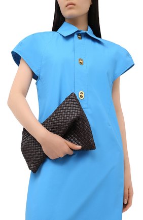 Женский клатч BOTTEGA VENETA темно-коричневого цвета по цене 199500 руб., арт. 640678/V01D1 | Фото 2 Женский клатч BOTTEGA VENETA темно-коричневого цвета, арт. 640678/V01D1 | Фото 2