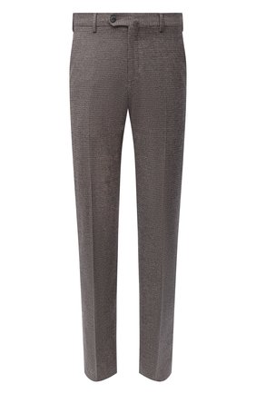 Мужские шерстяные брюки LORO PIANA коричневого цвета, арт. FAL4318 | Фото 1 (Материал внешний: Шерсть; Длина (брюки, джинсы): Стандартные; Случай: Повседневный; Материал подклада: Синтетический материал; Стили: Кэжуэл; Региональные ограничения белый список (Axapta Mercury): RU)