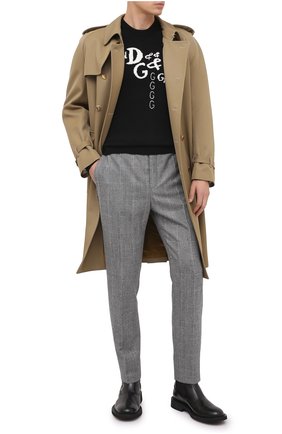 Мужские шерстяные брюки SAINT LAURENT серого цвета по цене 79950 руб., арт. 596927/Y1B54 | Фото 2 Мужские шерстяные брюки SAINT LAURENT серого цвета, арт. 596927/Y1B54 | Фото 2 (Длина (брюки, джинсы): Стандартные; Материал подклада: Шелк; Материал внешний: Шерсть; Случай: Повседневный; Стили: Кэжуэл)