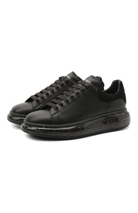 Мужские кожаные кеды ALEXANDER MCQUEEN черного цвета по цене 49200 руб., арт. 625174/WHYBB | Фото 1 Мужские кожаные кеды ALEXANDER MCQUEEN черного цвета, арт. 625174/WHYBB | Фото 1