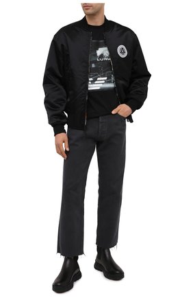 Мужская хлопковая футболка EMPORIO ARMANI черного цвета по цене 14300 руб., арт. 6H1TA3/1JDXZ | Фото 2 Мужская хлопковая футболка EMPORIO ARMANI черного цвета, арт. 6H1TA3/1JDXZ | Фото 2