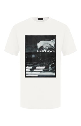 Мужская хлопковая футболка EMPORIO ARMANI белого цвета по цене 14300 руб., арт. 6H1TA3/1JDXZ | Фото 1 Мужская хлопковая футболка EMPORIO ARMANI белого цвета, арт. 6H1TA3/1JDXZ | Фото 1