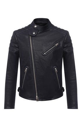 Мужская кожаная куртка TOM FORD темно-синего цвета по цене 447500 руб., арт. BV472/TFL624 | Фото 1 Мужская кожаная куртка TOM FORD темно-синего цвета, арт. BV472/TFL624 | Фото 1