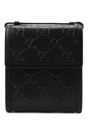 Мужская кожаная сумка gg leather GUCCI черного цвета по цене 90100 руб., арт. 625782/1W3AN | Фото 1 Мужская кожаная сумка gg leather GUCCI черного цвета, арт. 625782/1W3AN | Фото 1