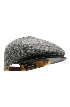 Мужская шерстяное кепи DSQUARED2 серого цвета по цене 23450 руб., арт. HAM0029 01W03290 | Фото 1 Мужская шерстяное кепи DSQUARED2 серого цвета, арт. HAM0029 01W03290 | Фото 1