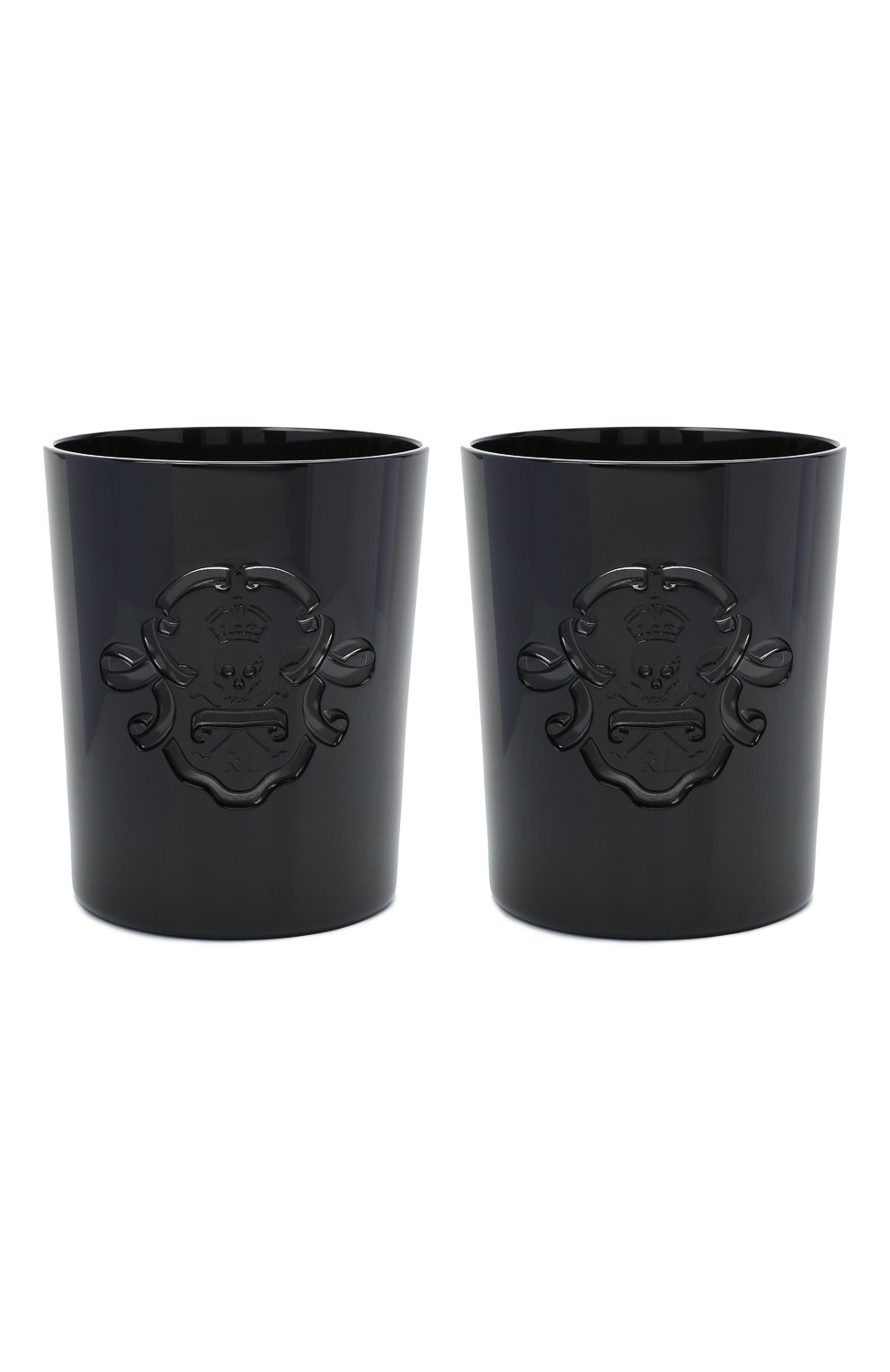 Комплект из двух стаканов для сока и воды RALPH LAUREN черного цвета, арт. 680557788001 | Фото 1 (Ограничения доставки: fragile-2)