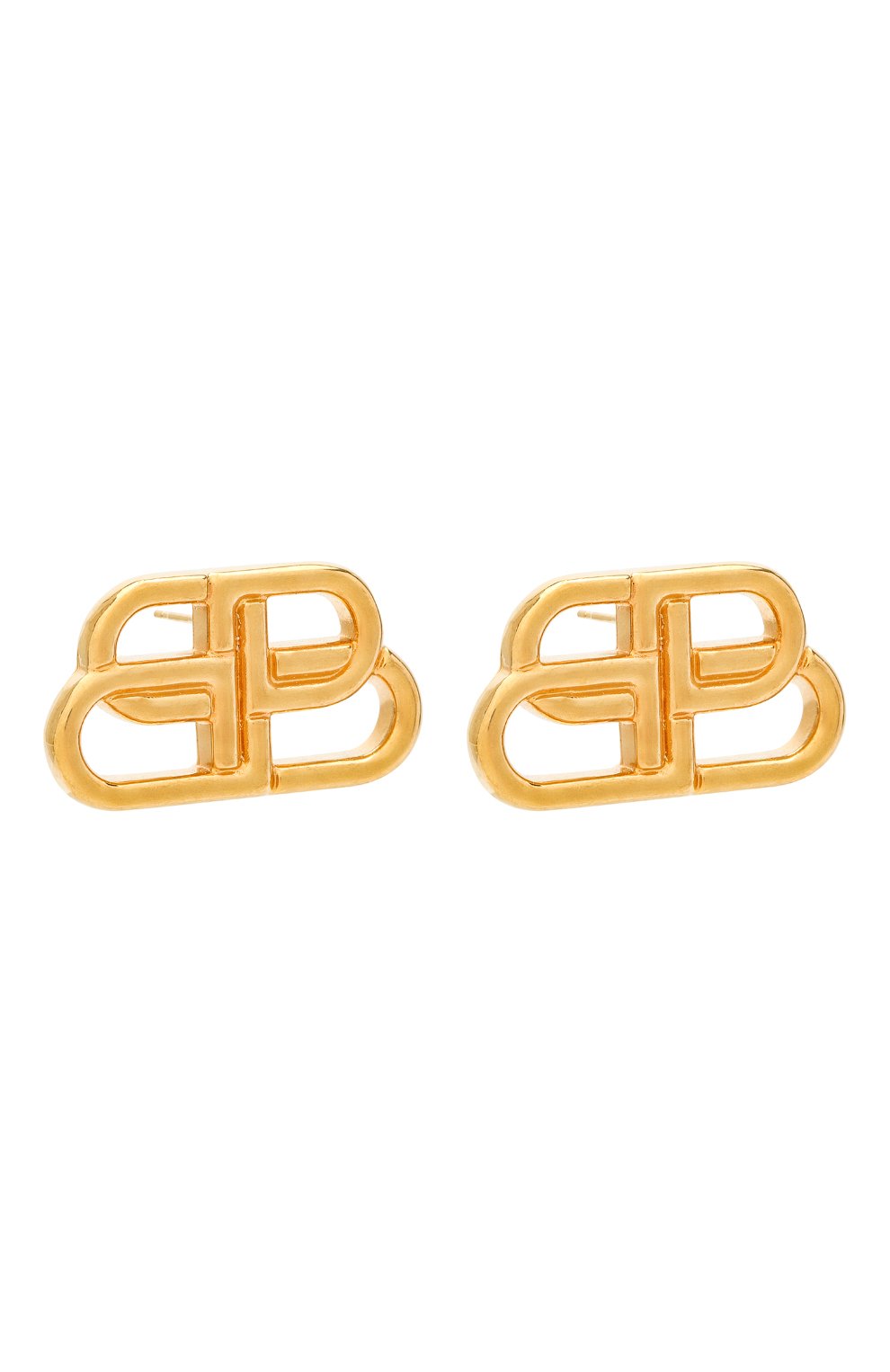 Женские серьги bb stud s BALENCIAGA золотого цвета по цене 32550 руб., арт. 624199/TZ99G | Фото 3 Женские серьги bb stud s BALENCIAGA золотого цвета, арт. 624199/TZ99G | Фото 3