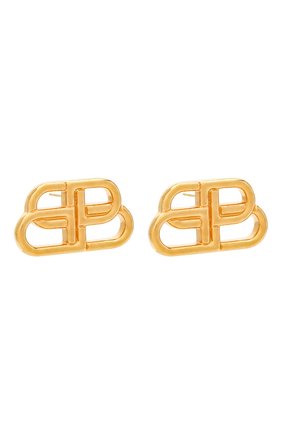 Женские серьги bb stud s BALENCIAGA золотого цвета по цене 32550 руб., арт. 624199/TZ99G | Фото 3 Женские серьги bb stud s BALENCIAGA золотого цвета, арт. 624199/TZ99G | Фото 3