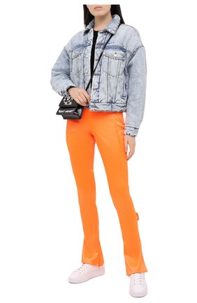 Женские брюки OFF-WHITE оранжевого цвета по цене 99500 руб., арт. 0WCA119F20FAB0022500 | Фото 2 Женские брюки OFF-WHITE оранжевого цвета, арт. 0WCA119F20FAB0022500 | Фото 2