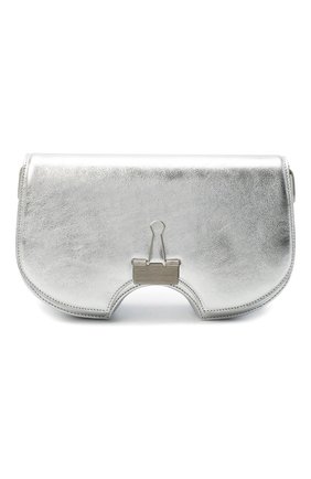 Женская сумка swiss flap OFF-WHITE серебряного цвета по цене 92400 руб., арт. 0WNA141F20LEA0027200 | Фото 1 Женская сумка swiss flap OFF-WHITE серебряного цвета, арт. 0WNA141F20LEA0027200 | Фото 1