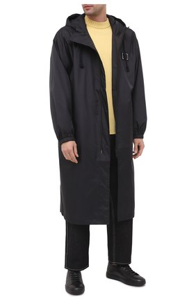 Мужские кожаные кеды SANTONI темно-серого цвета по цене 42800 руб., арт. MBCN21374NEAPMMBG62 | Фото 2 Мужские кожаные кеды SANTONI темно-серого цвета, арт. MBCN21374NEAPMMBG62 | Фото 2