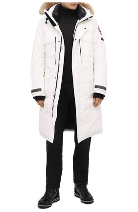 Мужская пуховая парка westmount CANADA GOOSE белого цвета по цене 139000 руб., арт. 2004M | Фото 2 Мужская пуховая парка westmount CANADA GOOSE белого цвета, арт. 2004M | Фото 2