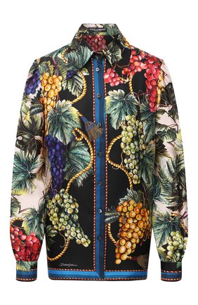 Женская шелковая рубашка DOLCE & GABBANA разноцветного цвета по цене 95200 руб., арт. F5N79T/FI12F | Фото 1 Женская шелковая рубашка DOLCE & GABBANA разноцветного цвета, арт. F5N79T/FI12F | Фото 1