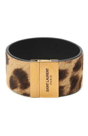 Женский браслет id cuff SAINT LAURENT коричневого цвета по цене 27350 руб., арт. 542012/1ZR0W | Фото 1 Женский браслет id cuff SAINT LAURENT коричневого цвета, арт. 542012/1ZR0W | Фото 1