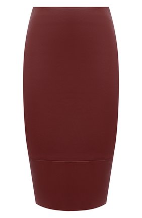 Женская кожаная юбка KITON бордового цвета по цене 205000 руб., арт. D50271X05S03 | Фото 1 Женская кожаная юбка KITON бордового цвета, арт. D50271X05S03 | Фото 1