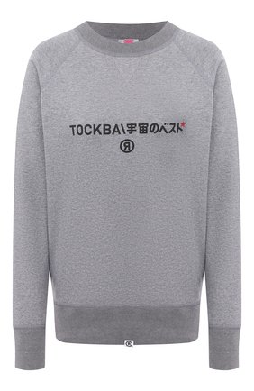 Женский хлопковый свитшот TOSKVA серого цвета по цене 14280 руб., арт. SWIT sweatshirt -SS.U001-W21-T1-901-200 | Фото 1 Женский хлопковый свитшот TOSKVA серого цвета, арт. SWIT sweatshirt -SS.U001-W21-T1-901-200 | Фото 1