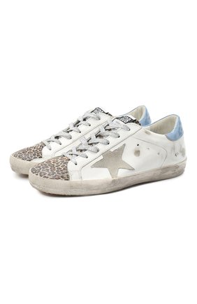 Женские кожаные кеды superstar GOLDEN GOOSE DELUXE BRAND белого цвета по цене 37700 руб., арт. GWF00101.F000163 | Фото 1 Женские кожаные кеды superstar GOLDEN GOOSE DELUXE BRAND белого цвета, арт. GWF00101.F000163 | Фото 1
