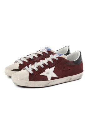Женские кожаные кеды superstar GOLDEN GOOSE DELUXE BRAND бордового цвета по цене 41400 руб., арт. GWF00101.F000191 | Фото 1 Женские кожаные кеды superstar GOLDEN GOOSE DELUXE BRAND бордового цвета, арт. GWF00101.F000191 | Фото 1