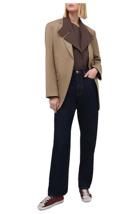 Женские кожаные кеды superstar GOLDEN GOOSE DELUXE BRAND бордового цвета по цене 41400 руб., арт. GWF00101.F000191 | Фото 2 Женские кожаные кеды superstar GOLDEN GOOSE DELUXE BRAND бордового цвета, арт. GWF00101.F000191 | Фото 2