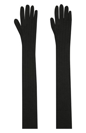 Женские шерстяные перчатки DRIES VAN NOTEN черного цвета по цене 29950 руб., арт. 202-12211-1703 | Фото 2 Женские шерстяные перчатки DRIES VAN NOTEN черного цвета, арт. 202-12211-1703 | Фото 2