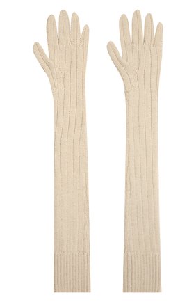 Женские шерстяные перчатки DRIES VAN NOTEN бежевого цвета по цене 29950 руб., арт. 202-12211-1703 | Фото 2 Женские шерстяные перчатки DRIES VAN NOTEN бежевого цвета, арт. 202-12211-1703 | Фото 2