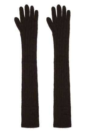 Женские шерстяные перчатки DRIES VAN NOTEN коричневого цвета по цене 29950 руб., арт. 202-12211-1710 | Фото 2 Женские шерстяные перчатки DRIES VAN NOTEN коричневого цвета, арт. 202-12211-1710 | Фото 2