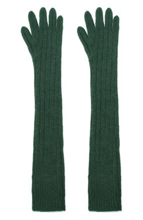 Женские шерстяные перчатки DRIES VAN NOTEN зеленого цвета по цене 29950 руб., арт. 202-12211-1710 | Фото 2 Женские шерстяные перчатки DRIES VAN NOTEN зеленого цвета, арт. 202-12211-1710 | Фото 2