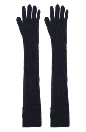 Женские шерстяные перчатки DRIES VAN NOTEN темно-синего цвета по цене 29950 руб., арт. 202-12211-1710 | Фото 2 Женские шерстяные перчатки DRIES VAN NOTEN темно-синего цвета, арт. 202-12211-1710 | Фото 2