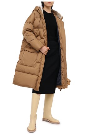 Женский пуховик LEMPELIUS коричневого цвета по цене 86850 руб., арт. 3000/276RS25 | Фото 2 Женский пуховик LEMPELIUS коричневого цвета, арт. 3000/276RS25 | Фото 2