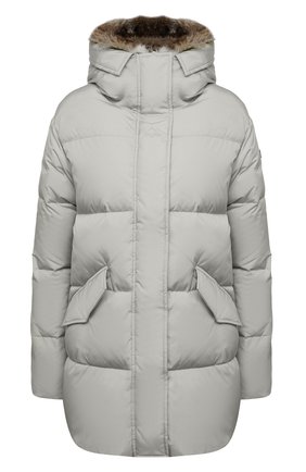 Женский пуховик LEMPELIUS серого цвета по цене 76450 руб., арт. 3000/275RS25 | Фото 1 Женский пуховик LEMPELIUS серого цвета, арт. 3000/275RS25 | Фото 1