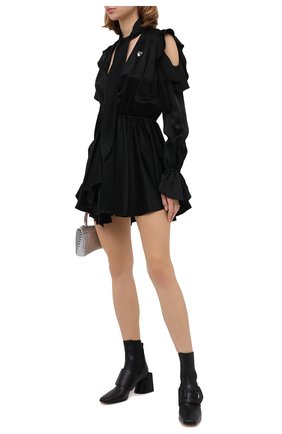 Женское платье OFF-WHITE черного цвета по цене 99500 руб., арт. 0WDB254E20FAB0011001 | Фото 2 Женское платье OFF-WHITE черного цвета, арт. 0WDB254E20FAB0011001 | Фото 2
