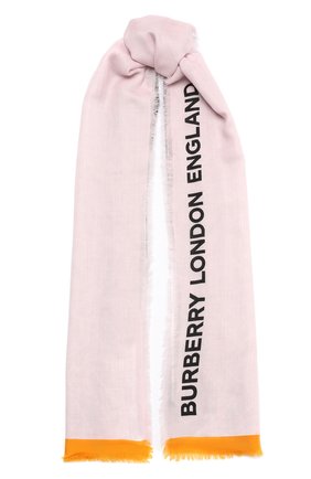 Мужские кашемировый шарф BURBERRY розового цвета по цене 67550 руб., арт. 8034463 | Фото 1 Мужские кашемировый шарф BURBERRY розового цвета, арт. 8034463 | Фото 1