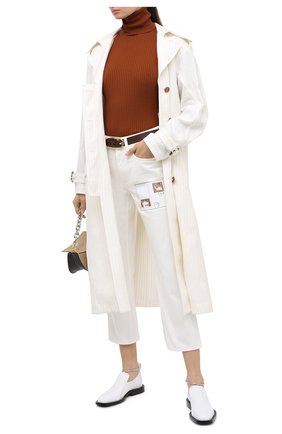 Женские джинсы BURBERRY белого цвета по цене 39500 руб., арт. 8030750 | Фото 2 Женские джинсы BURBERRY белого цвета, арт. 8030750 | Фото 2