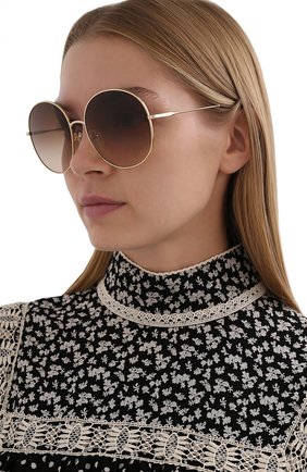 Женские солнцезащитные очки CHLOÉ коричневого цвета по цене 24700 руб., арт. 171S-891 | Фото 2 Женские солнцезащитные очки CHLOÉ коричневого цвета, арт. 171S-891 | Фото 2