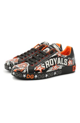 Мужские кожаные кеды portofino DOLCE & GABBANA оранжевого цвета по цене 64000 руб., арт. CS1772/AX909 | Фото 1 Мужские кожаные кеды portofino DOLCE & GABBANA оранжевого цвета, арт. CS1772/AX909 | Фото 1