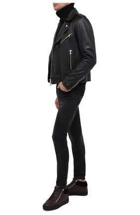 Мужские кожаные кеды cole GIUSEPPE ZANOTTI DESIGN темно-коричневого цвета по цене 57900 руб., арт. RU00019/002 | Фото 2 Мужские кожаные кеды cole GIUSEPPE ZANOTTI DESIGN темно-коричневого цвета, арт. RU00019/002 | Фото 2