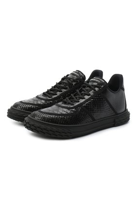 Мужские кожаные кеды blabber GIUSEPPE ZANOTTI DESIGN черного цвета по цене 54550 руб., арт. RU00083/002 | Фото 1 Мужские кожаные кеды blabber GIUSEPPE ZANOTTI DESIGN черного цвета, арт. RU00083/002 | Фото 1