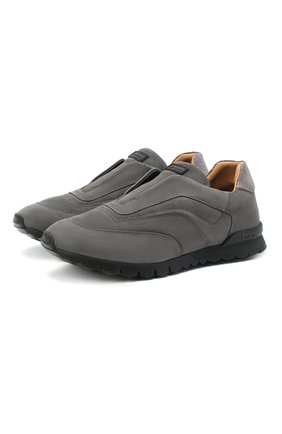 Мужские замшевые кроссовки KITON серого цвета по цене 112000 руб., арт. USSFREEN00682/CNIL | Фото 1 Мужские замшевые кроссовки KITON серого цвета, арт. USSFREEN00682/CNIL | Фото 1