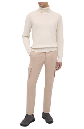Мужские замшевые кроссовки KITON серого цвета по цене 112000 руб., арт. USSFREEN00682/CNIL | Фото 2 Мужские замшевые кроссовки KITON серого цвета, арт. USSFREEN00682/CNIL | Фото 2