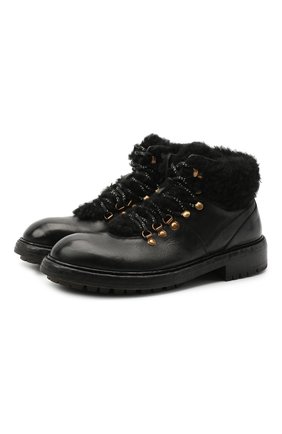 Мужские кожаные ботинки bernini DOLCE & GABBANA черного цвета по цене 95500 руб., арт. A60326/AW952 | Фото 1 Мужские кожаные ботинки bernini DOLCE & GABBANA черного цвета, арт. A60326/AW952 | Фото 1